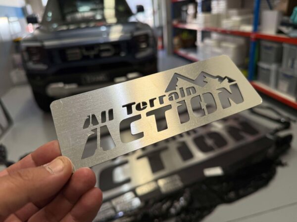 All Terrain Action Nameplate 165x60x1.6mm